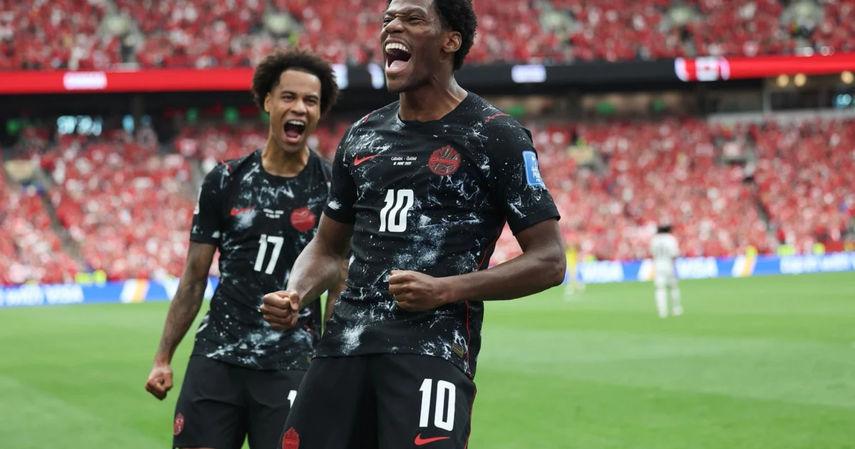 Canada routs Qatar for first men’s World Cup win on home soil