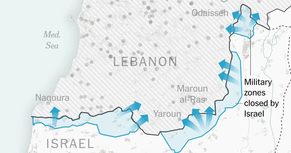 Israel expands Lebanon control zone amid ceasefire tensions, U.S. talks ongoing