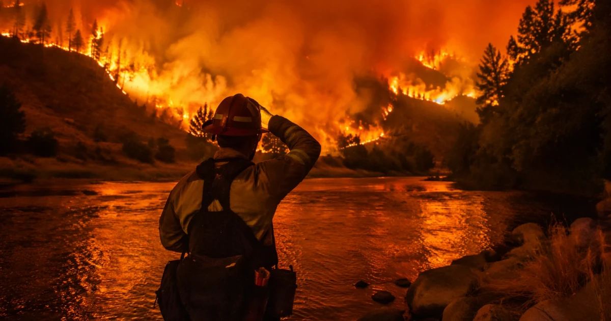 Major fires burn across the West as heat fuels danger