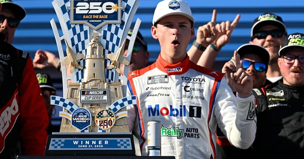 Corey Heim wins first Cup Series race at San Diego street course