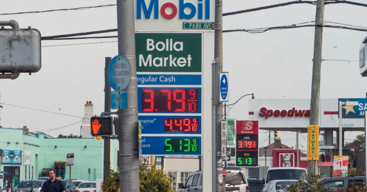 Gas prices fall below $4 a gallon as crude eases