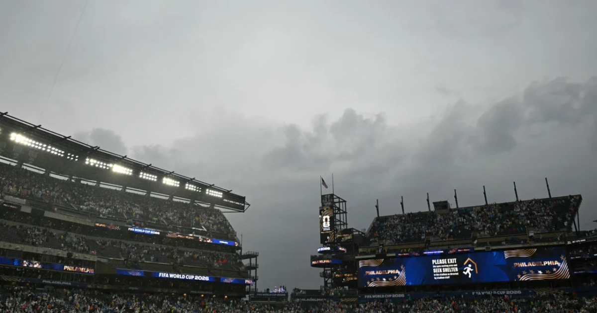 France-Iraq World Cup match delayed over two hours by storms in Philadelphia