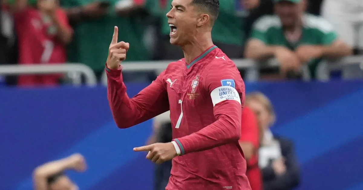 Ronaldo scores twice as Portugal rout Uzbekistan at World Cup
