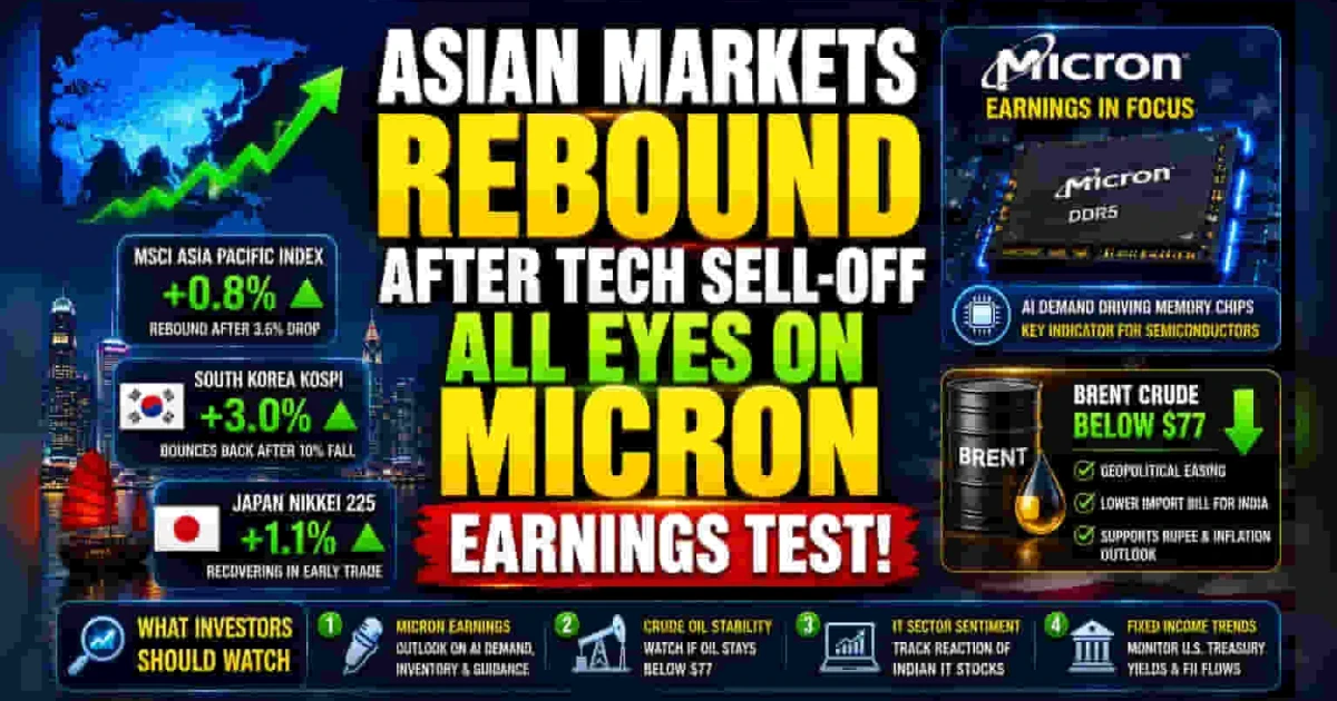 Asian stocks poised to extend AI chip selloff ahead of Micron earnings