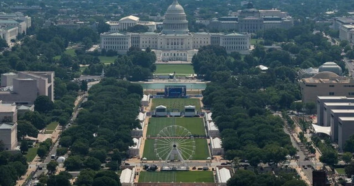 Trump opens US 250th anniversary with campaign-style rally in Washington