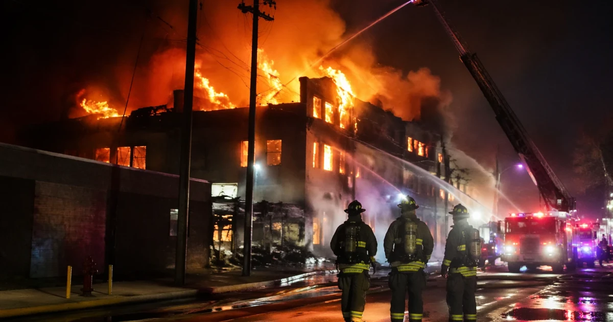 Six-alarm fire in Allentown forces evacuations, cuts power to thousands