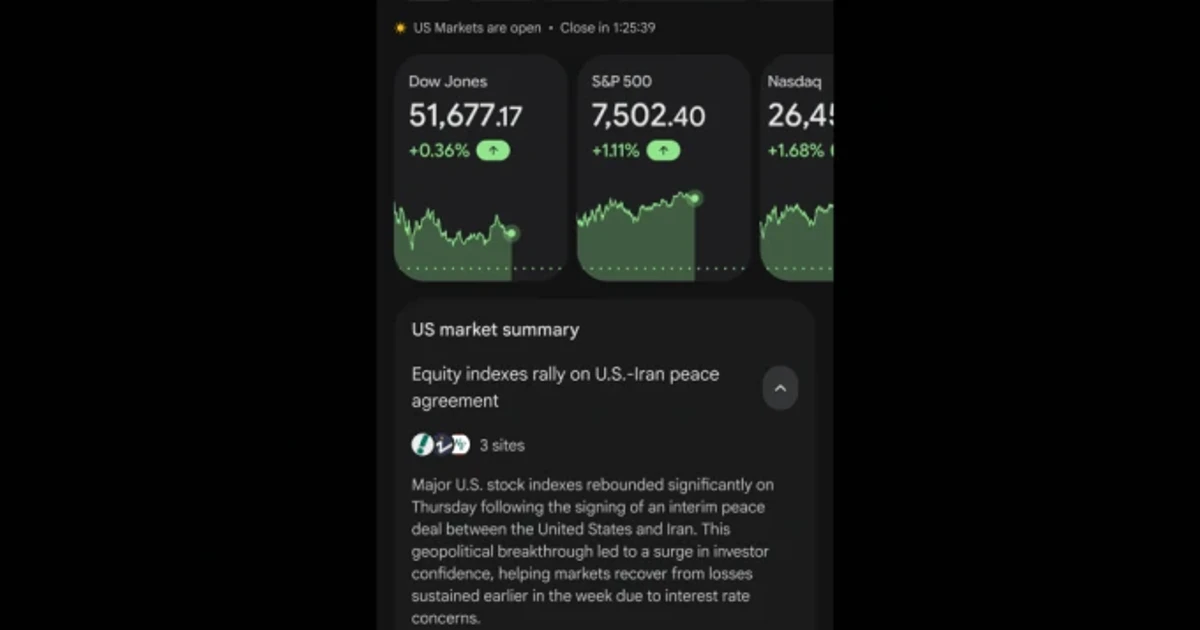 Google Finance adds watchlists, live data and AI stock explanations