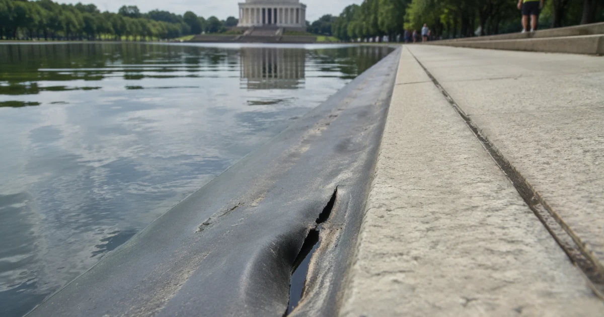 Lincoln Memorial Reflecting Pool damaged in $16 million renovation