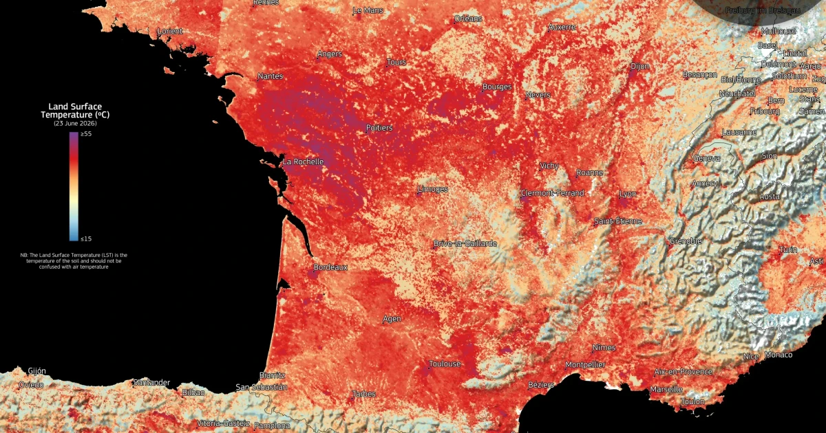 Climate change made Western Europe’s record June heat wave possible