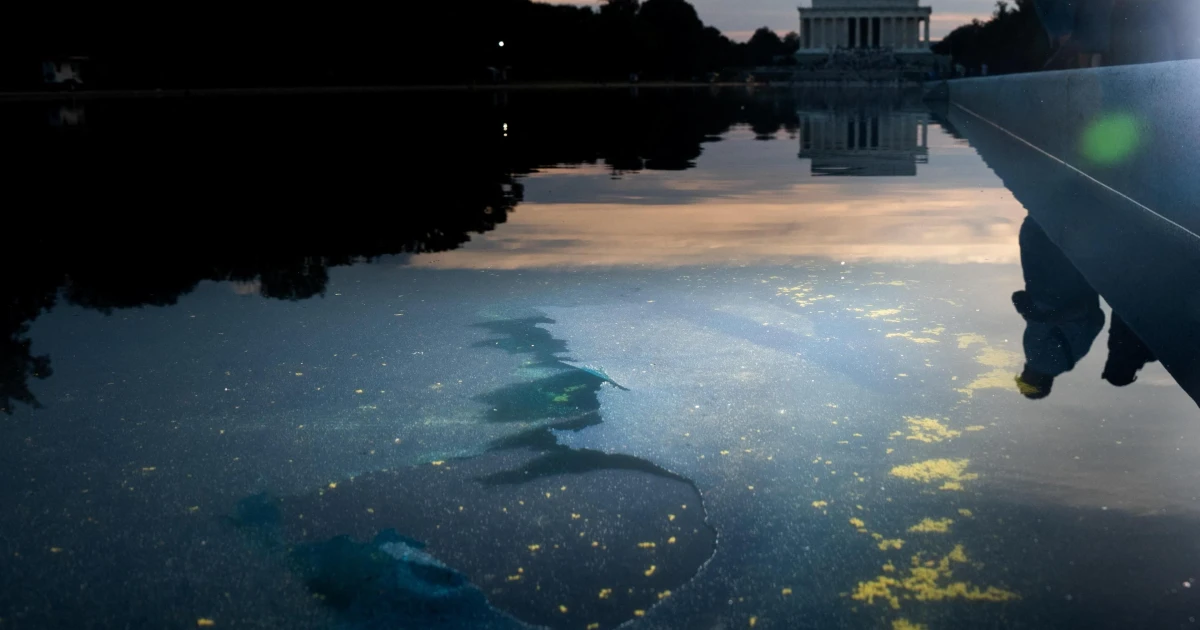 National Park Service says Lincoln Memorial Reflecting Pool liner was cut