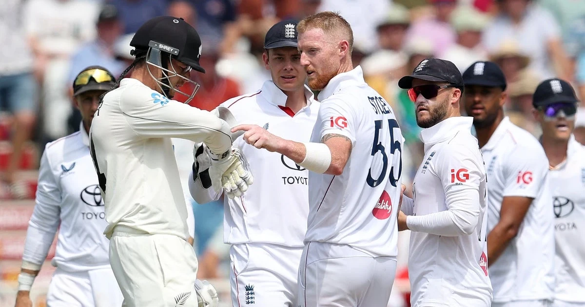 Controversial Santner dismissal gives Stokes 250th Test wicket at Trent Bridge