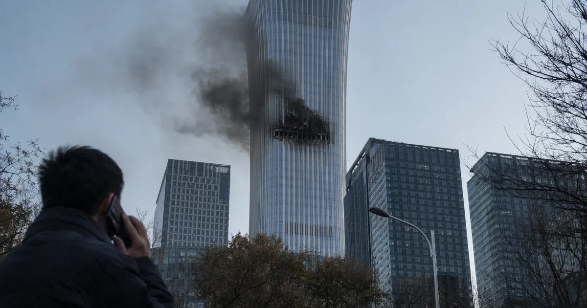 Aircraft crashes into Beijing’s tallest tower, prompting evacuation