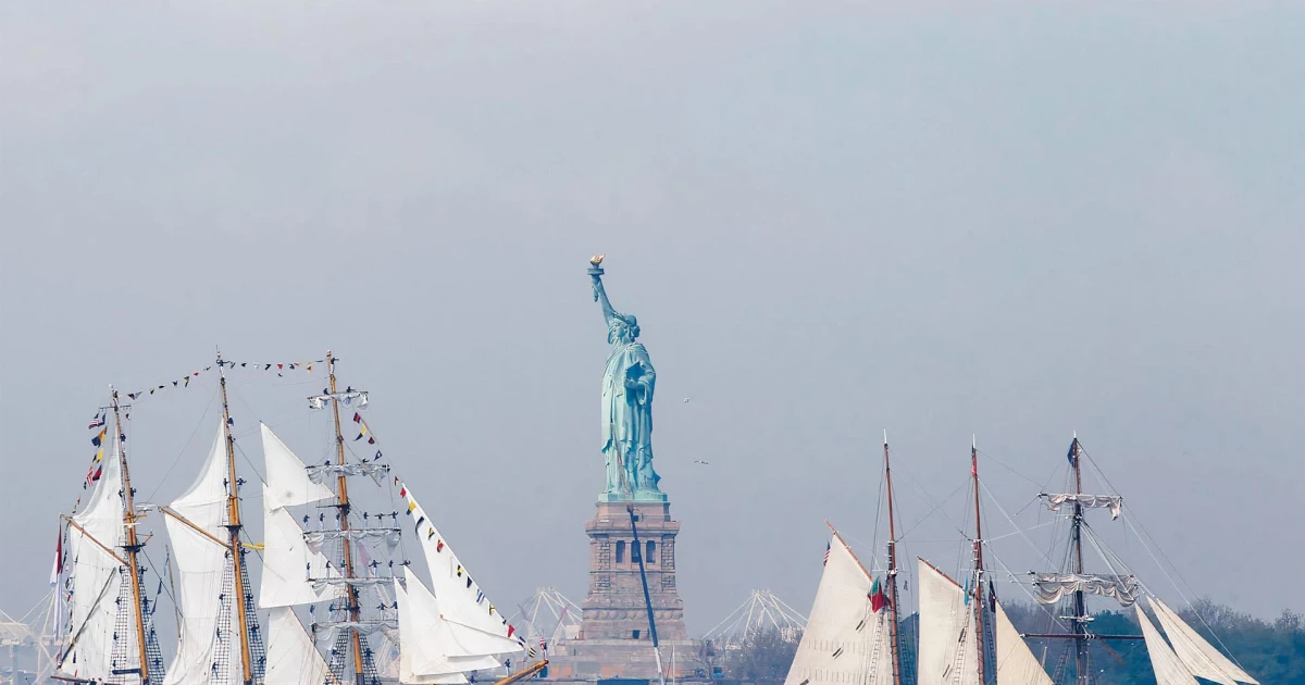 Dozens of tall ships sail to New York for America250 celebration