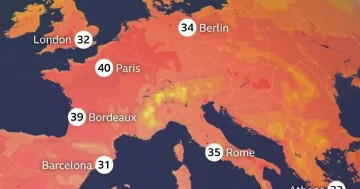 Europe’s record heat wave made far more likely by climate change