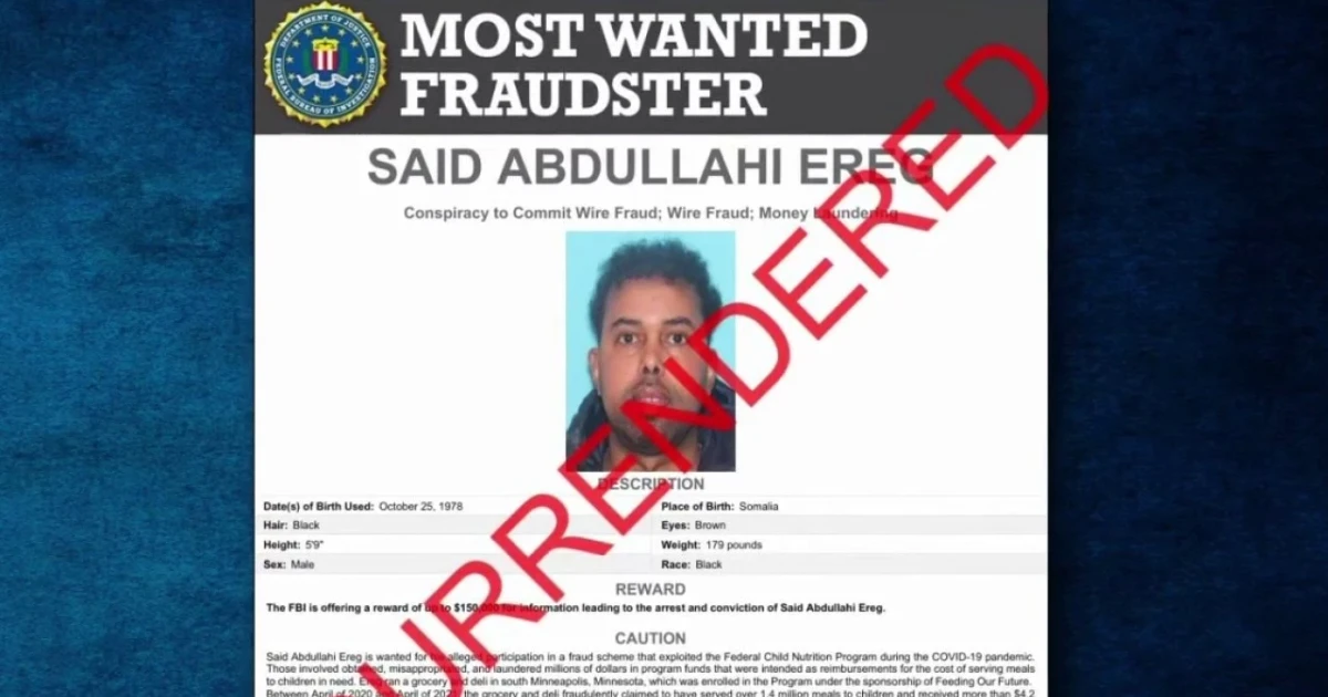 Feeding Our Future fraud suspect arrested in Somalia after four years