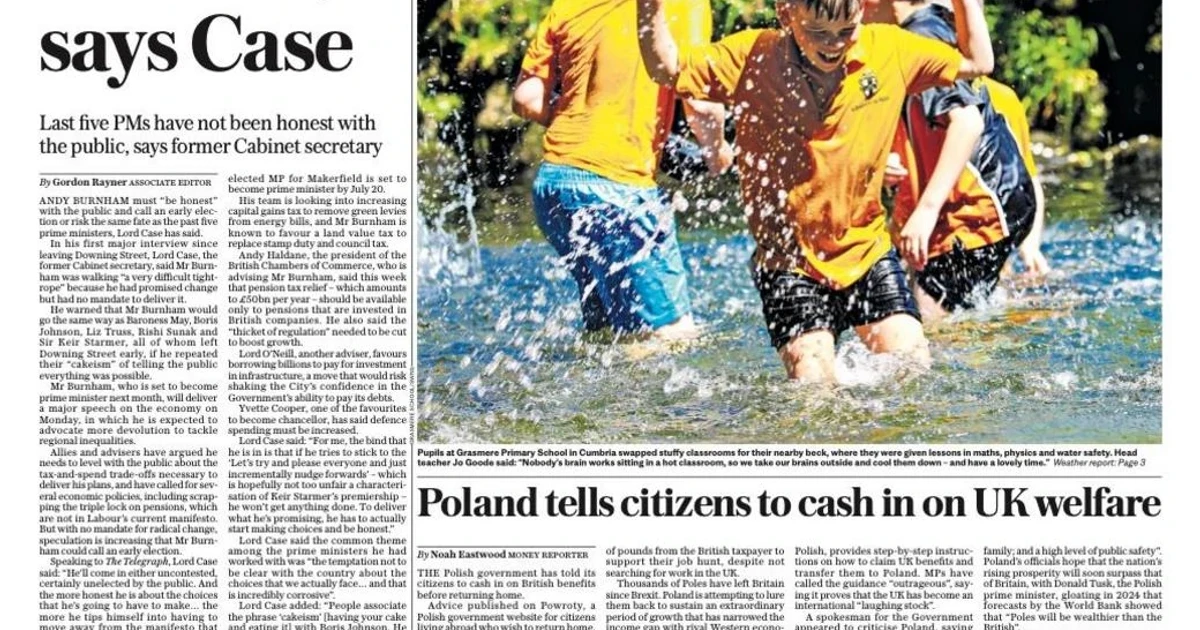 Burnham faces pressure over early election pledge as heatwave grips Europe