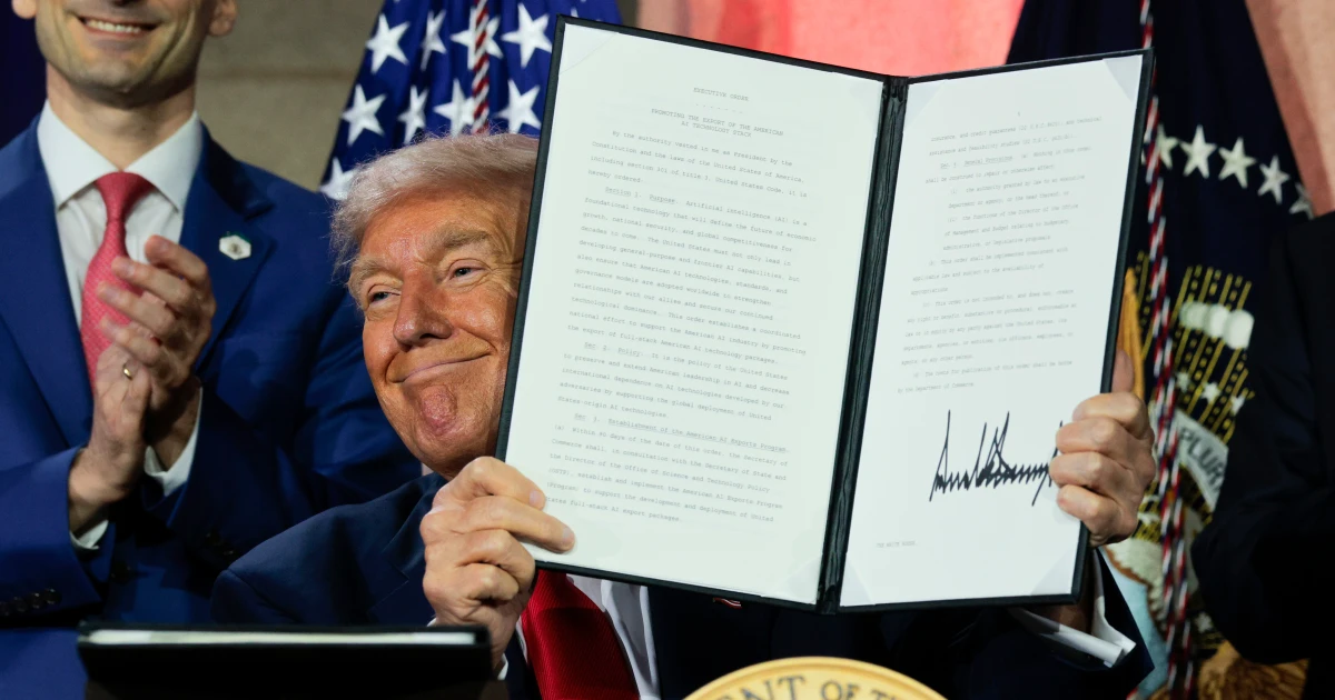 Trump unveils AI plan to boost U.S. dominance and security