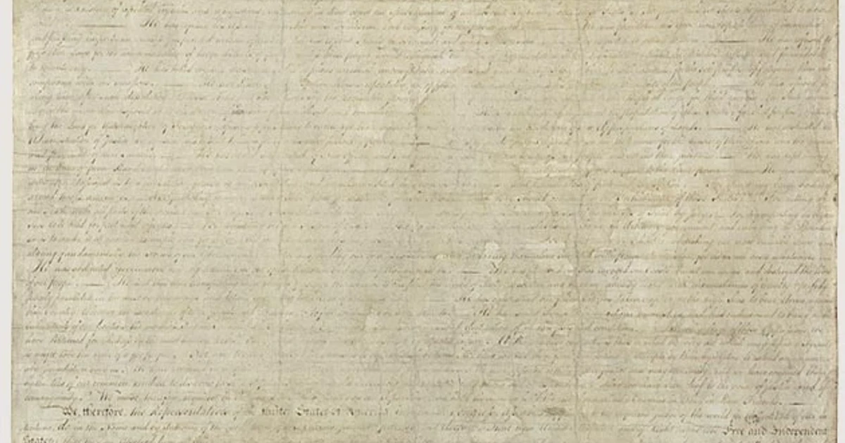 How the Declaration of Independence survived, faded and endured over time