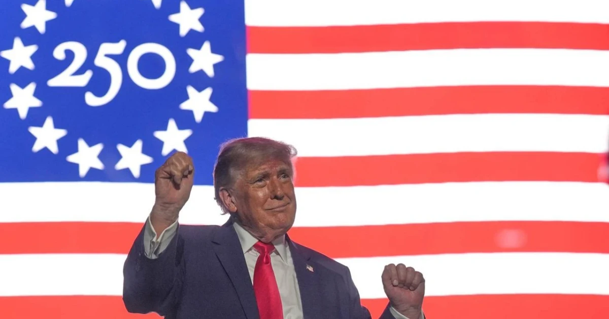 Trump opens Great American State Fair amid political backlash