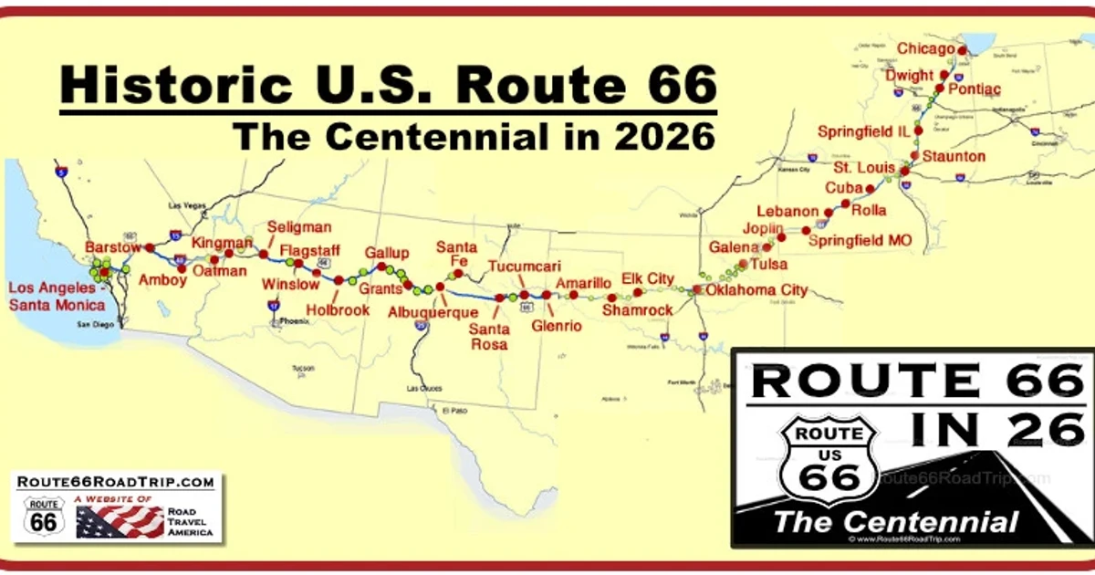 Route 66 marks 100 years as travelers seek its nostalgia