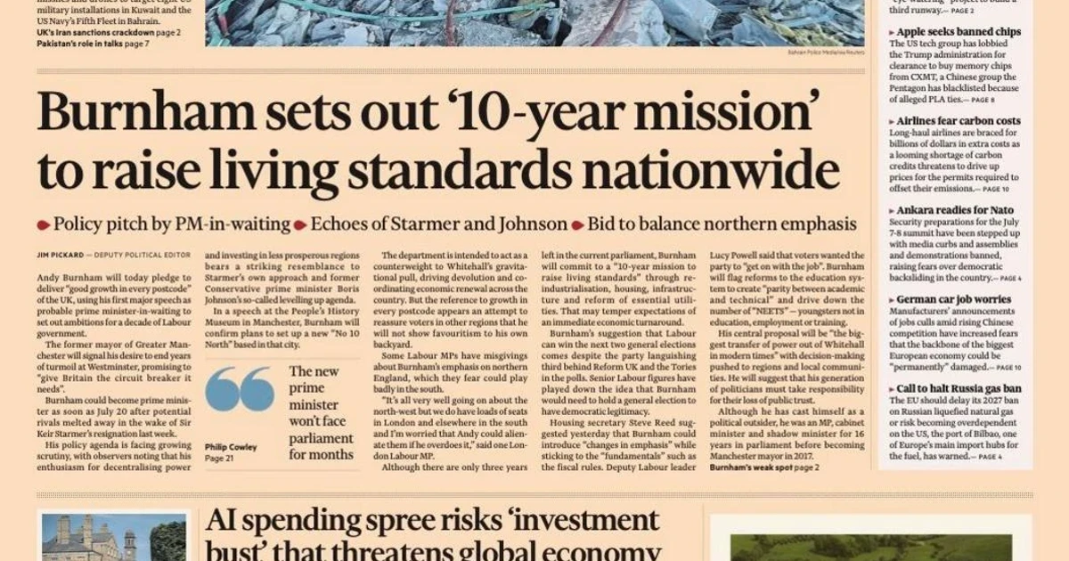 Burnham set to outline 10-year mission as Catherine completes challenge