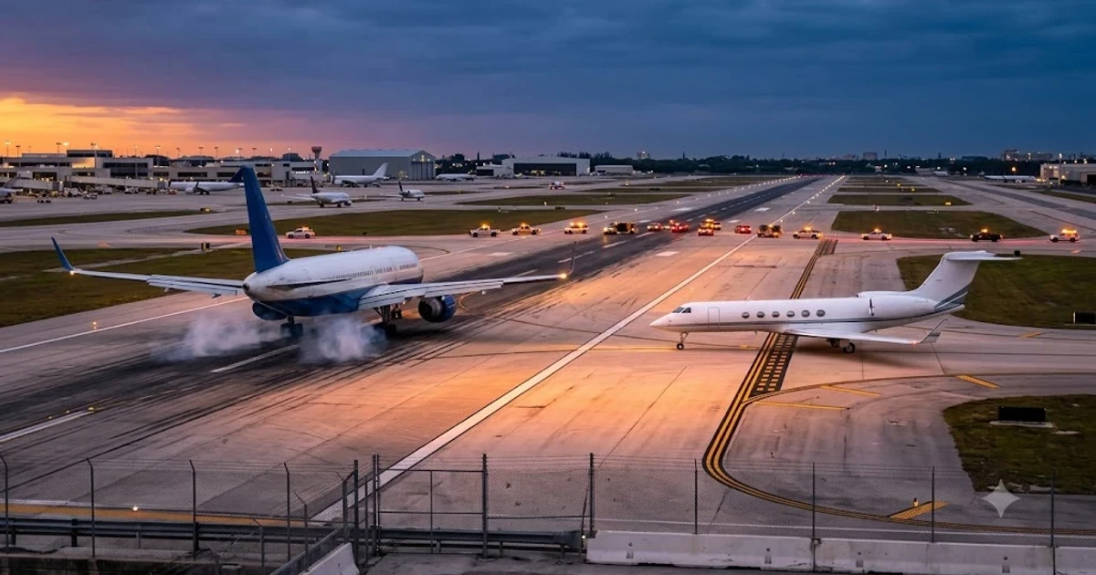American Airlines flight aborts takeoff after jet enters Miami runway