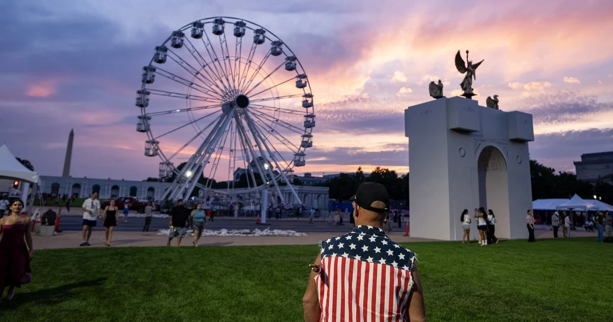 Trump opens Great American State Fair amid performer boycotts