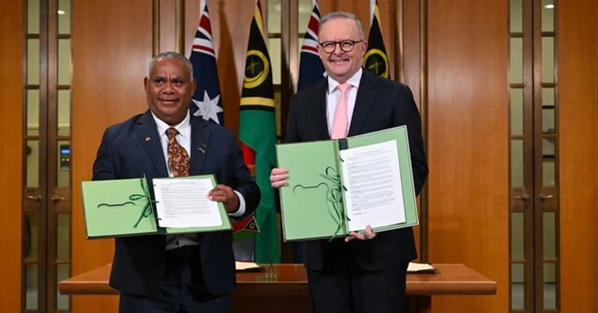 Australia and Vanuatu sign security pact amid China rivalry
