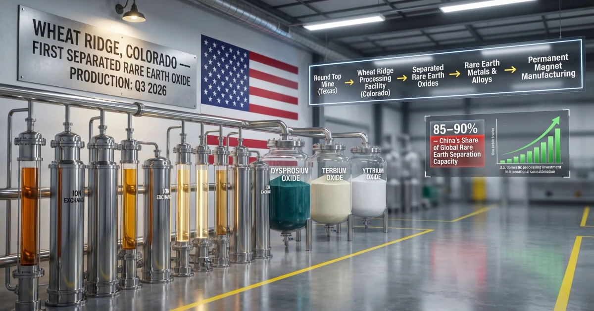 USA Rare Earth commissions Colorado facility to produce oxides outside Asia