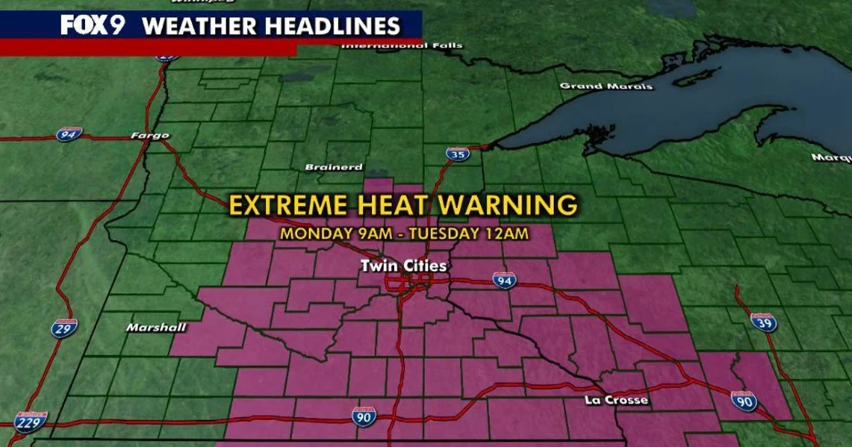 Dangerous heat wave grips Minnesota and much of the U.S.