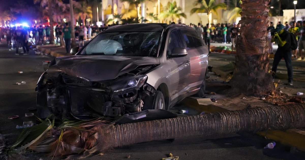 Car rams Mexico World Cup crowd in Cabo San Lucas, 17 hurt