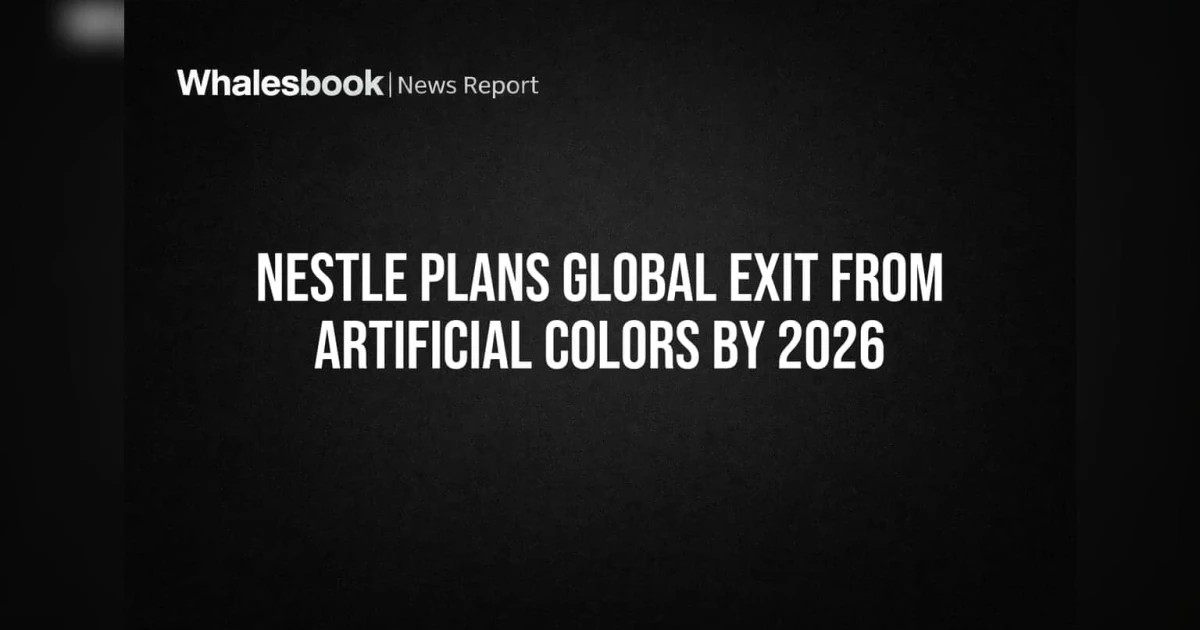 Nestle to remove artificial colours from all products by 2026