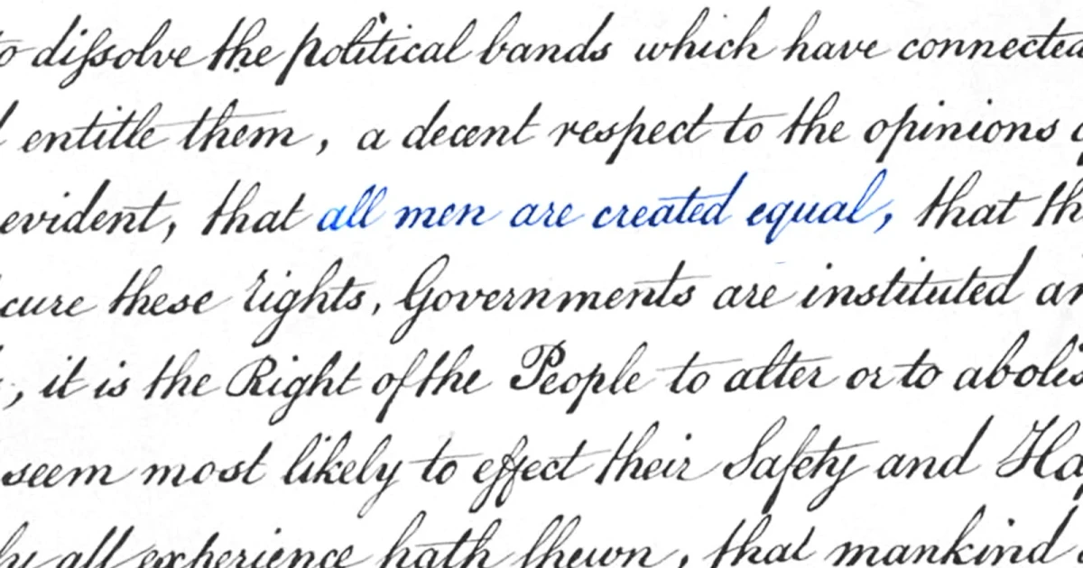 How “all men are created equal” evolved into a political ideal