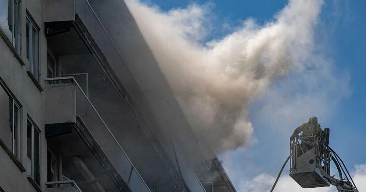 Several killed as fire rips through Antwerp apartment block