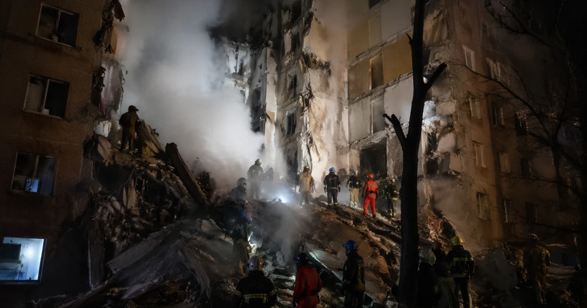 Russia launches massive overnight strike on Kyiv, killing one and wounding 11