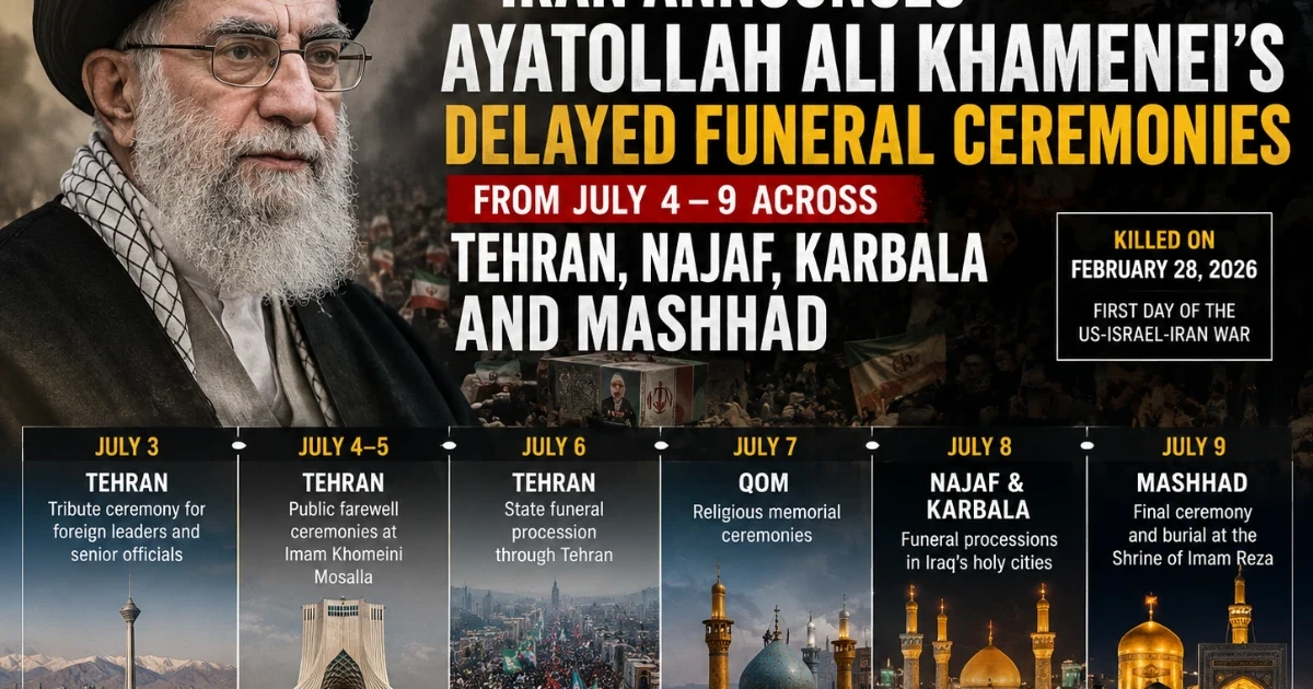 Iran prepares delayed funeral for Khamenei amid show of resilience