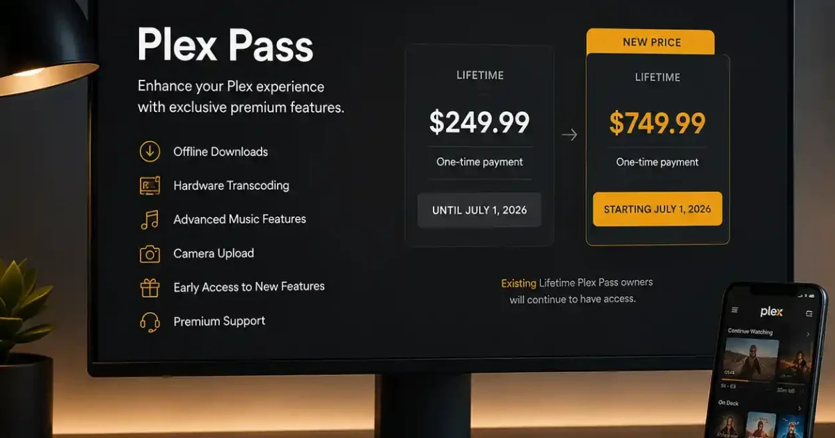 Plex raises lifetime Pass price to $749.99, adds remote streaming fee
