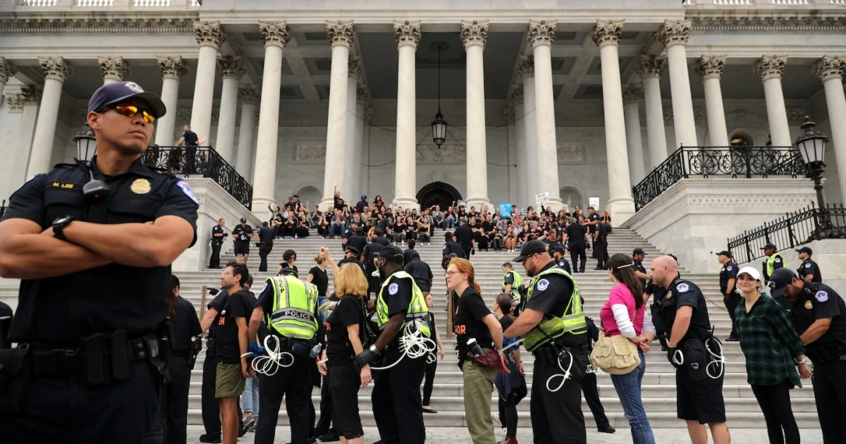 Air Force investigates officer after Capitol protest against Trump, Vance