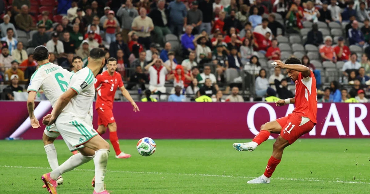 Switzerland beats Algeria 2-0 to reach World Cup last 16