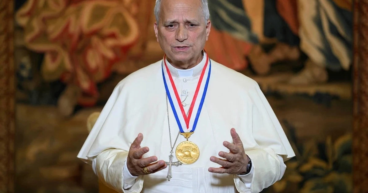 Pope Leo XIV accepts Liberty Medal for defending religious freedom