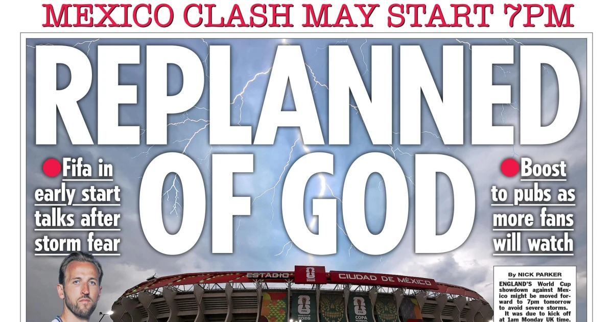 Storm threat clouds England’s World Cup last-16 trip to Mexico City