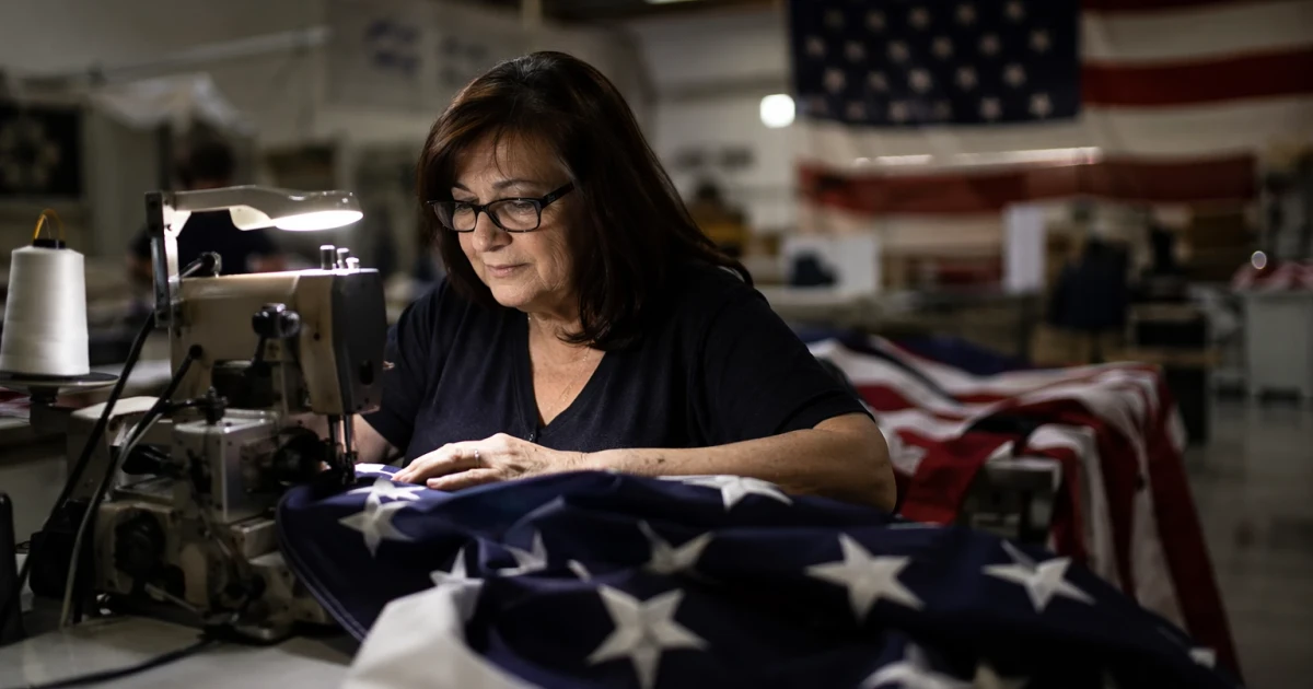 Inside Annin Flagmakers, where America’s oldest flag maker still sews U.S. flags