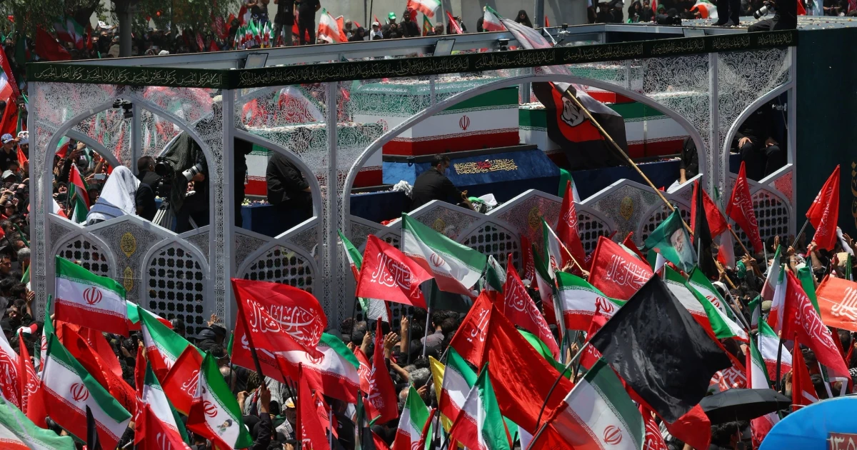 Iranian mourners gather as others flee Tehran after Khamenei’s death
