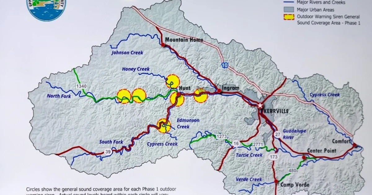 Texas flood year later, new warning system takes shape in Kerr County
