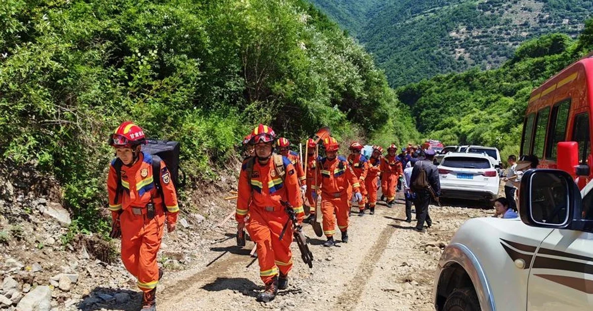 Landslide in China's Gansu province kills five, 12 still trapped