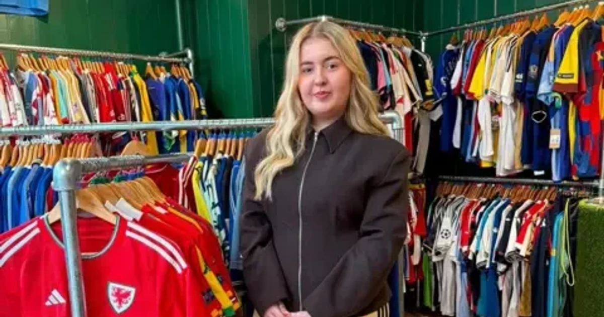 Welsh teen turns vintage soccer shirts into debt-free law fund