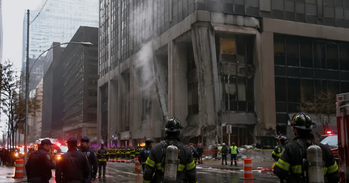 Buckling former Pfizer tower forces evacuations and traffic restrictions in Midtown