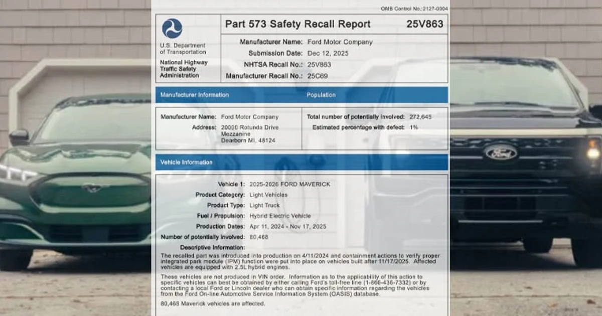 Ford recalls 177,000 Mustangs, hybrids over three safety defects