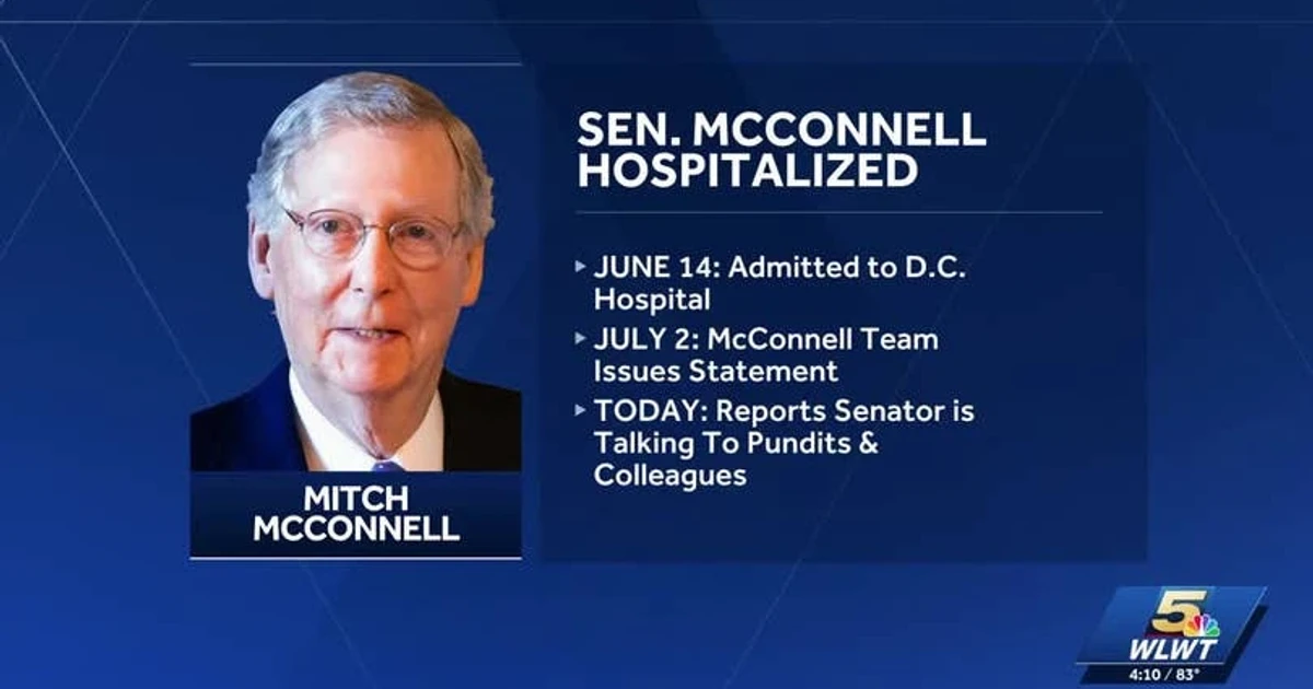 Top Senate Republicans speak with McConnell amid hospitalization concerns