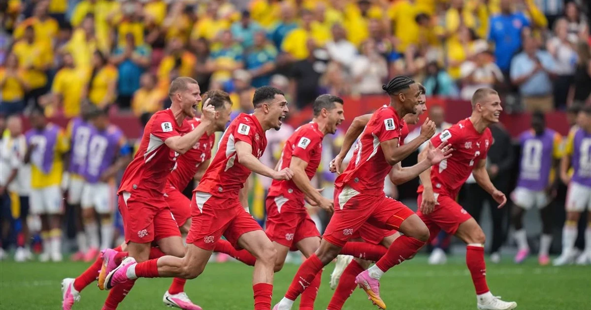 Switzerland ends penalty curse, reaches World Cup quarterfinals for first time since 1954
